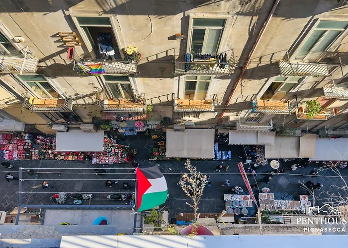 Penthouse Pignasecca - Design ゲストハウス